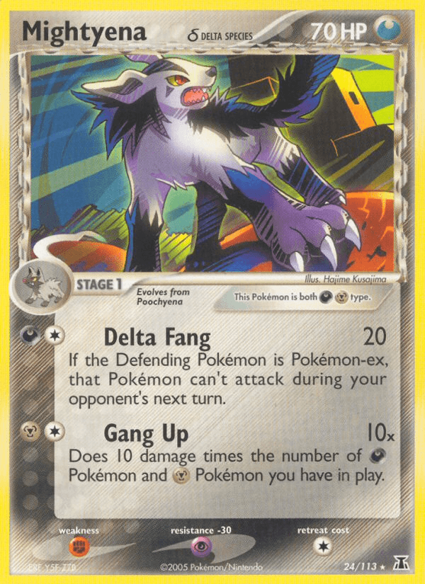 Mightyena δ Delta Species card