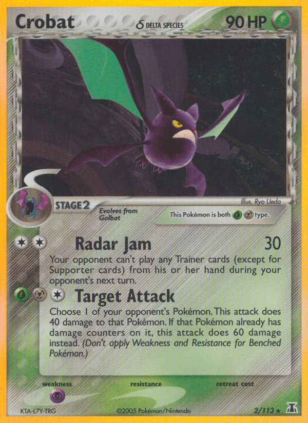 Crobat δ Delta Species card