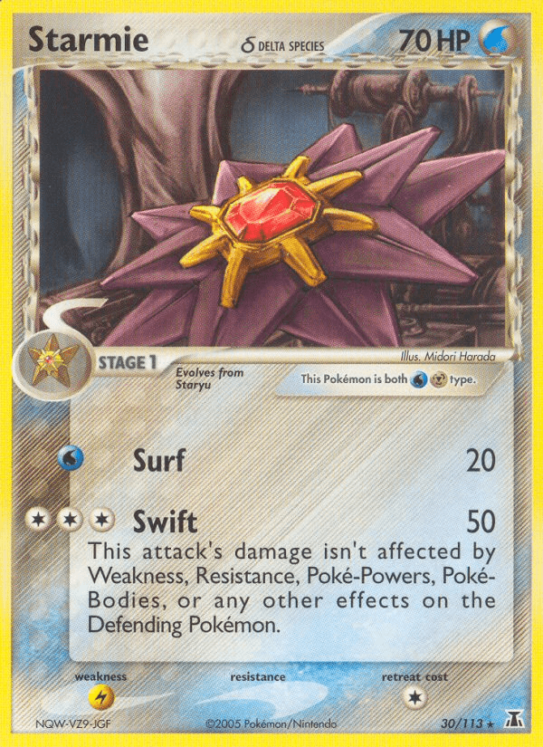 Starmie δ Delta Species card