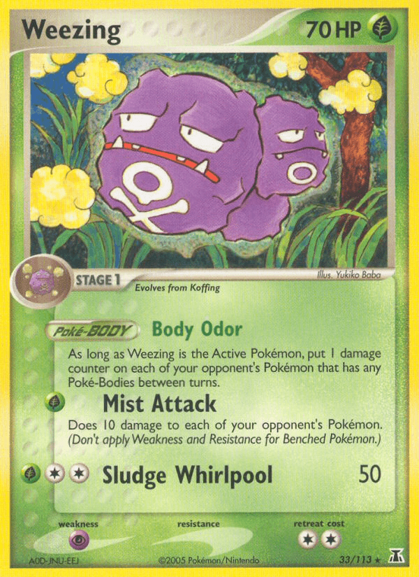 Weezing Delta Species card