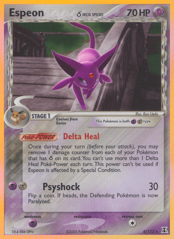 Espeon δ Delta Species card