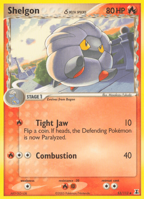 Shelgon δ Delta Species card