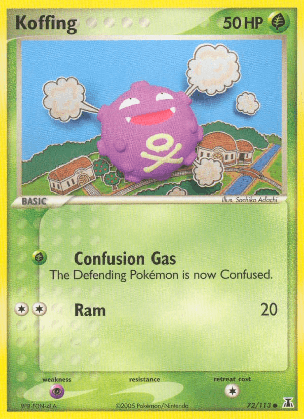 Koffing Delta Species card