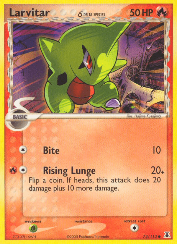 Larvitar δ Delta Species card