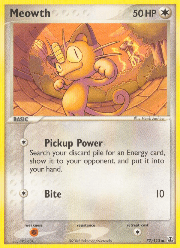 Meowth Delta Species card