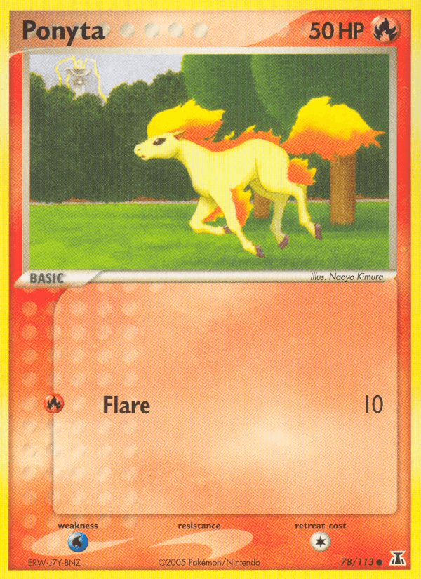 Ponyta Delta Species card