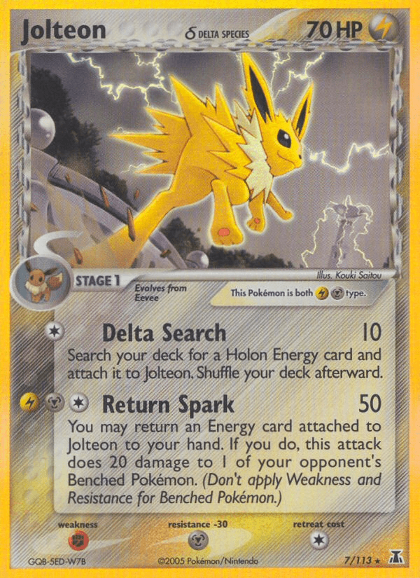 Jolteon δ Delta Species card