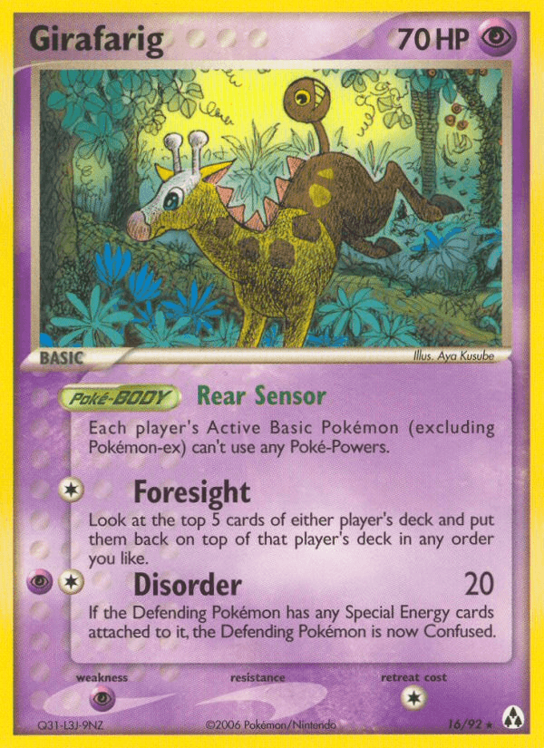 Girafarig Legend Maker card