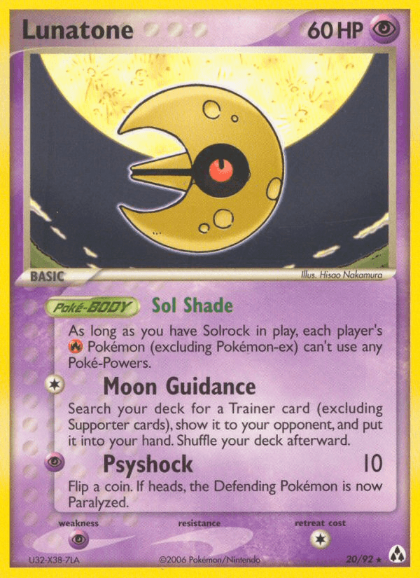 Lunatone Legend Maker card