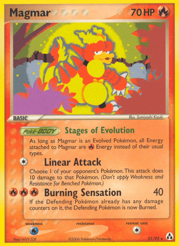 Magmar Legend Maker card