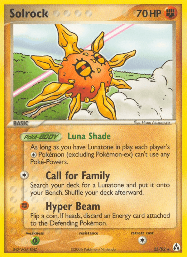 Solrock Legend Maker card
