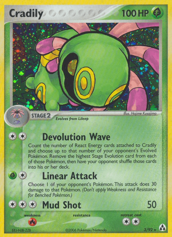 Cradily Legend Maker card