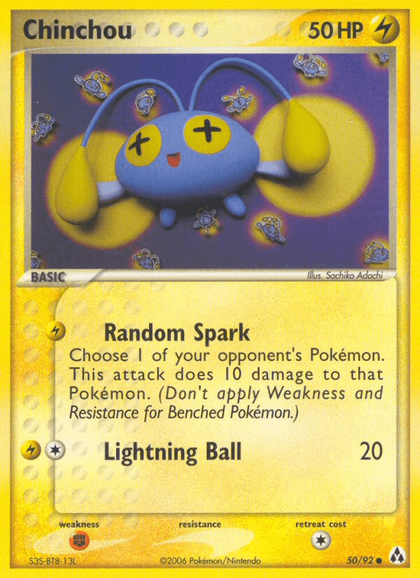 Chinchou Legend Maker card