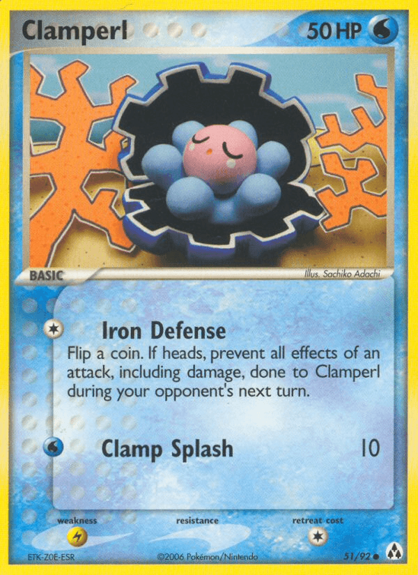 Clamperl Legend Maker card