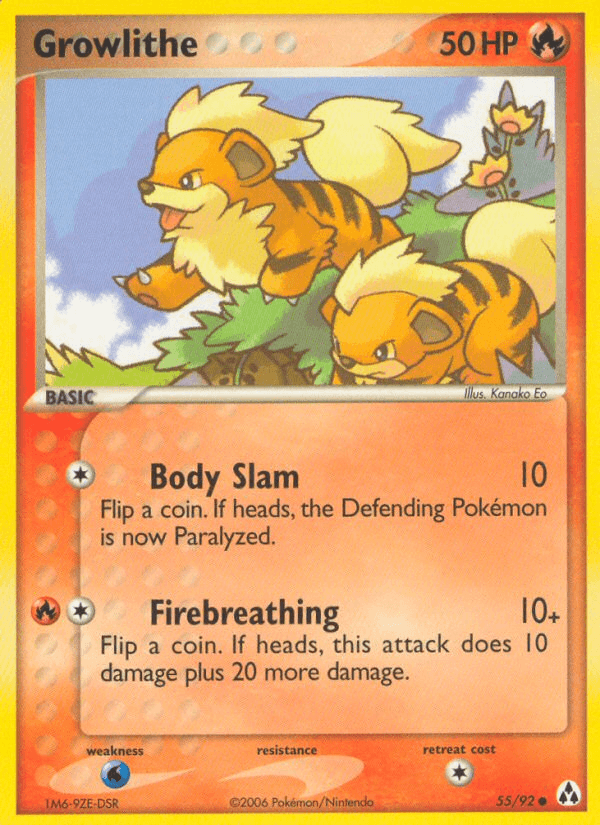 Growlithe Legend Maker card