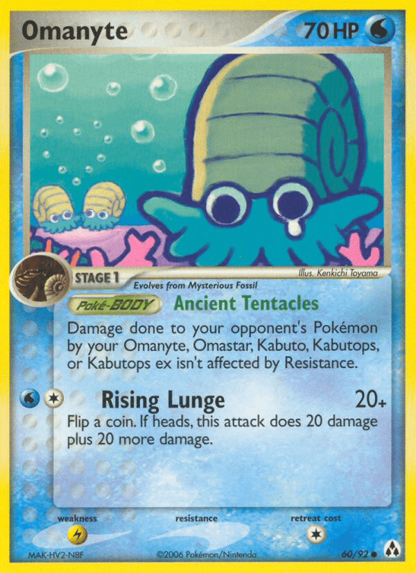 Omanyte Legend Maker card