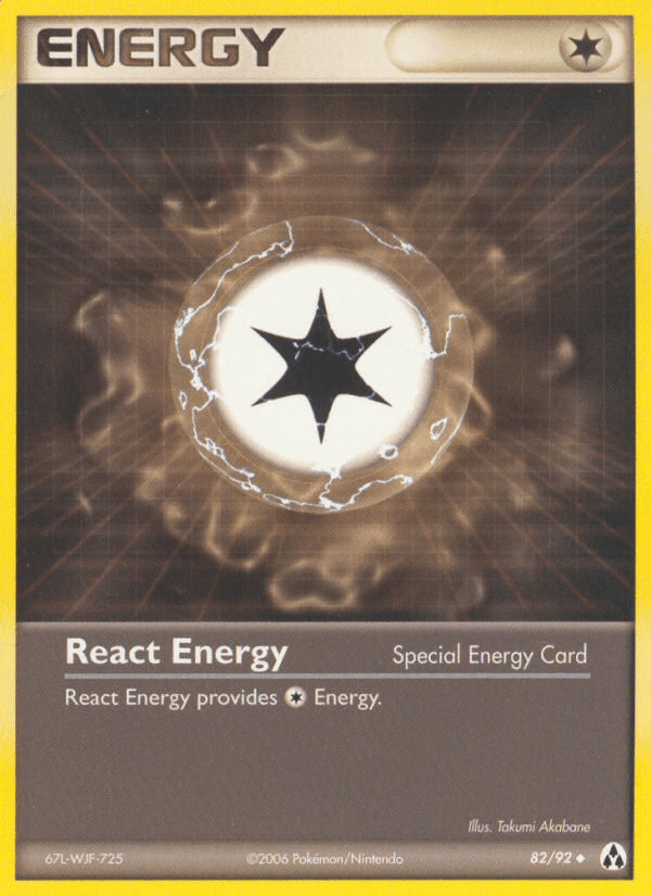 React Energy Legend Maker card