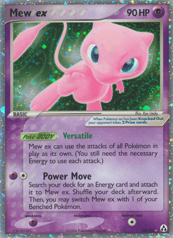 Mew ex Legend Maker card