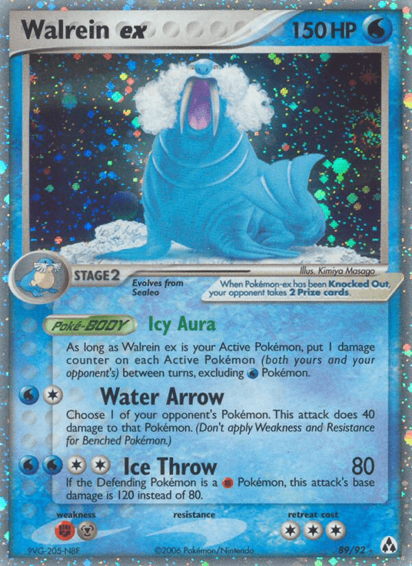 Walrein ex Legend Maker card