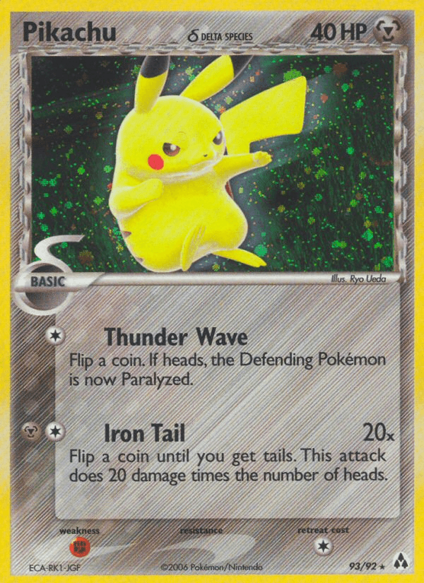 Pikachu δ Legend Maker card
