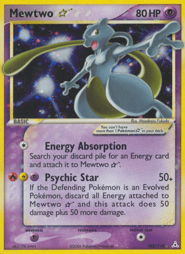 Mewtwo ★ Holon Phantoms card