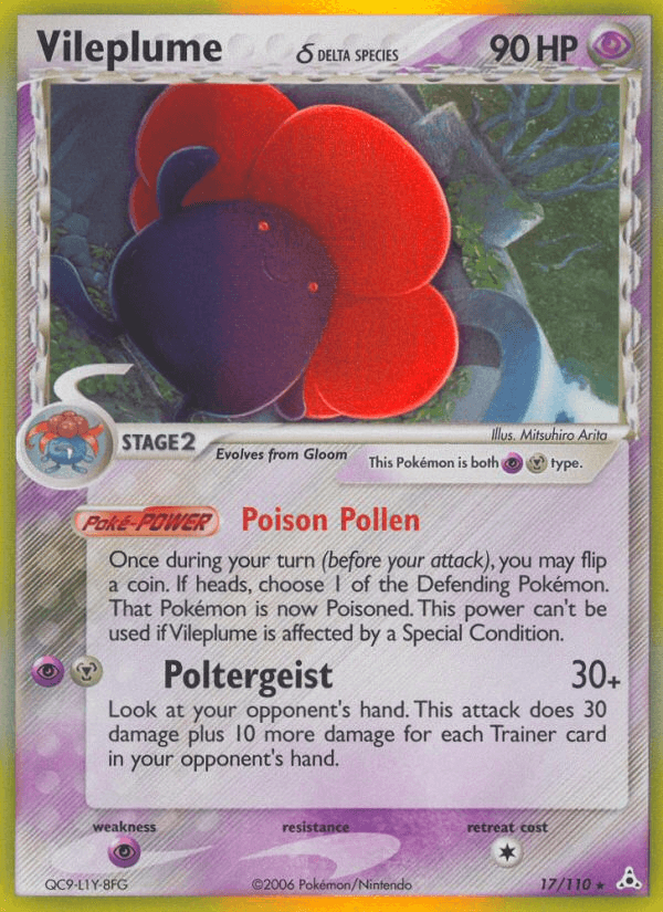 Vileplume δ Holon Phantoms card
