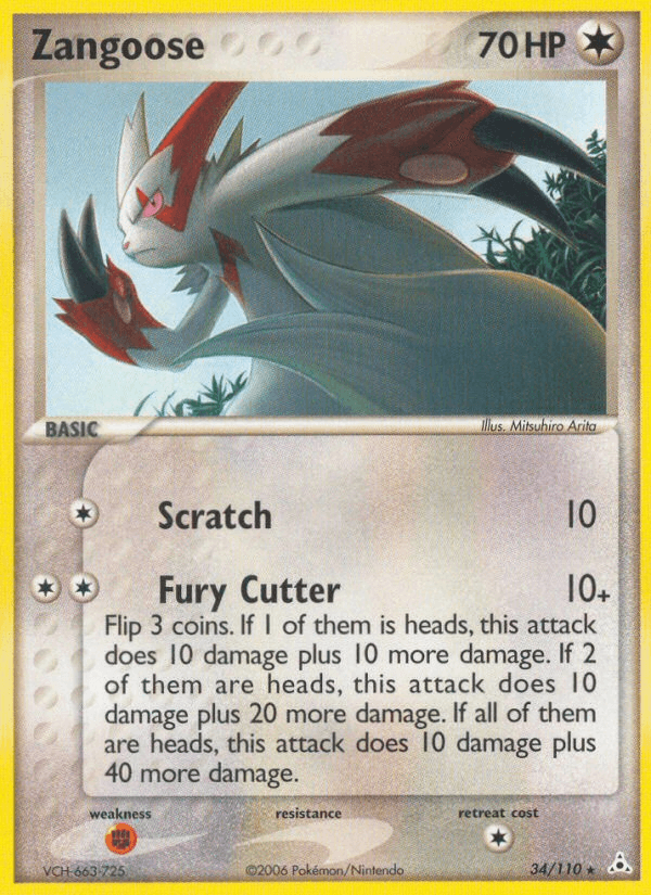 Zangoose Holon Phantoms card