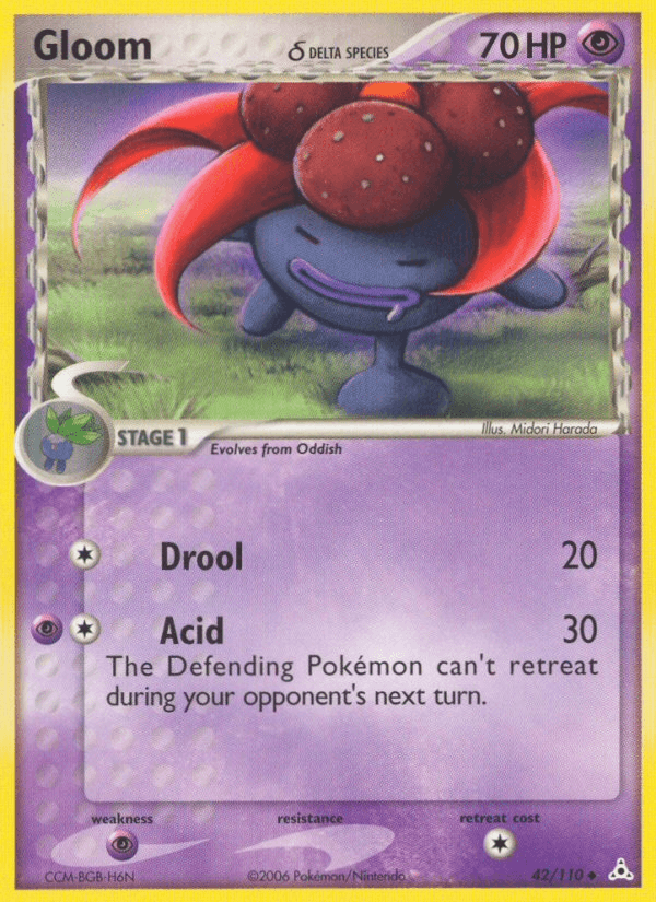 Gloom δ Holon Phantoms card