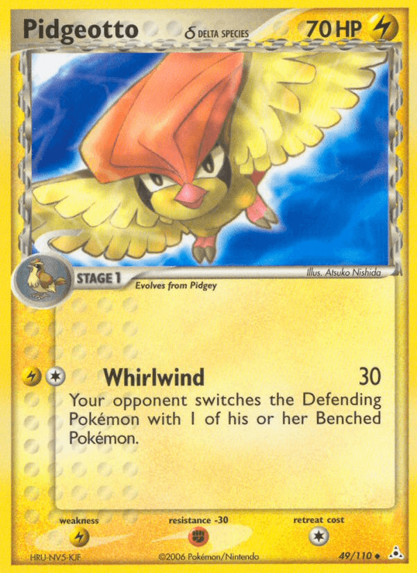Pidgeotto δ Holon Phantoms card