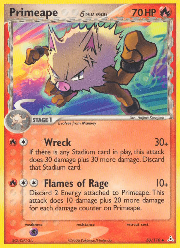 Primeape δ Holon Phantoms card