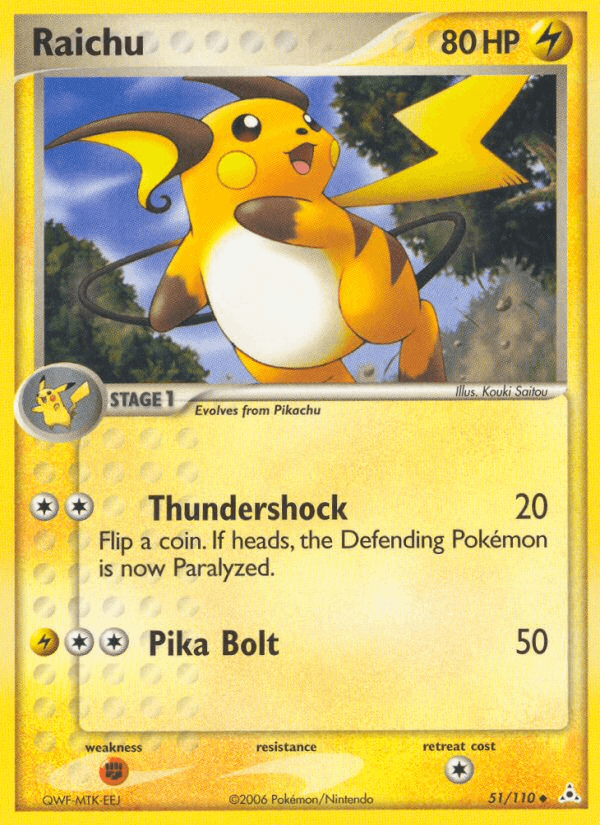 Raichu Holon Phantoms card
