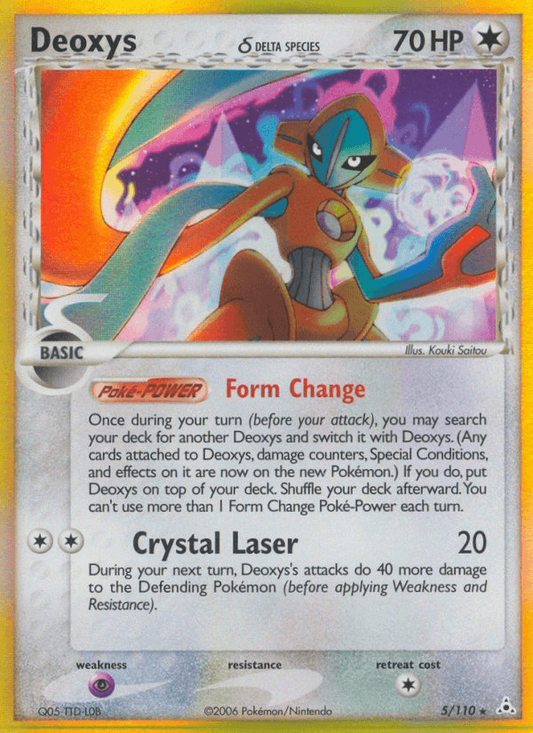 Deoxys δ Holon Phantoms card