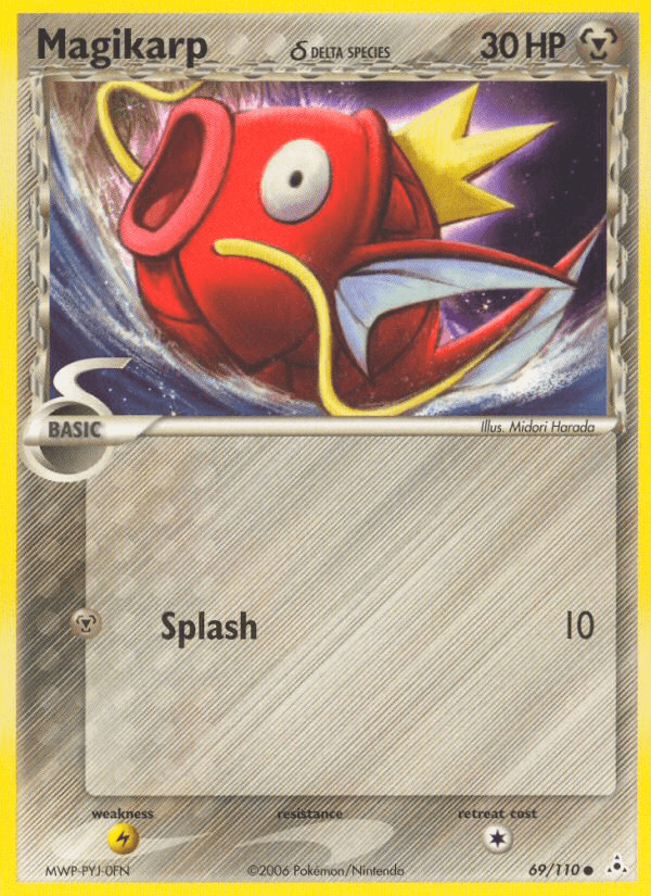 Magikarp δ Holon Phantoms card