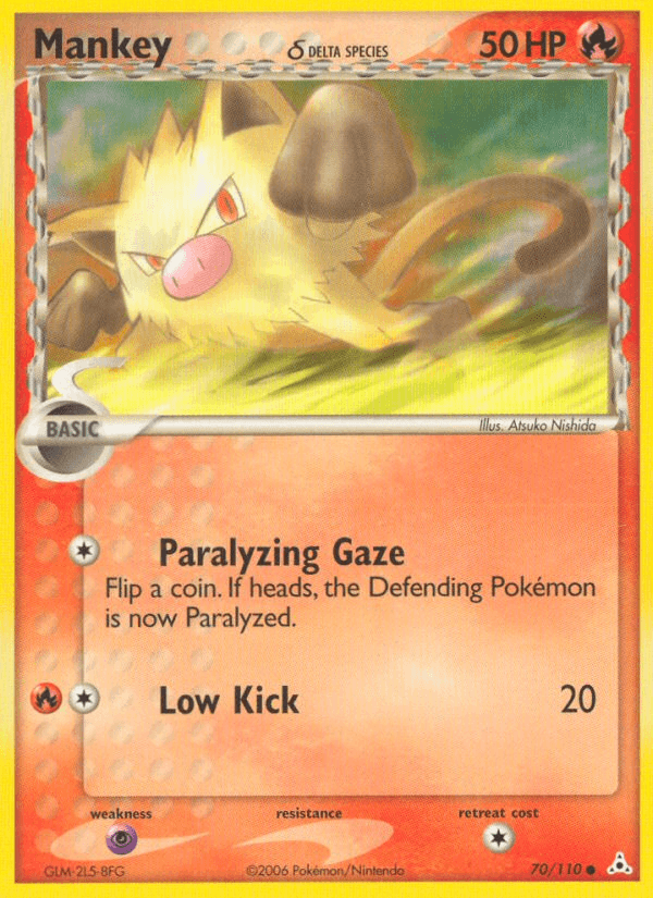 Mankey δ Holon Phantoms card
