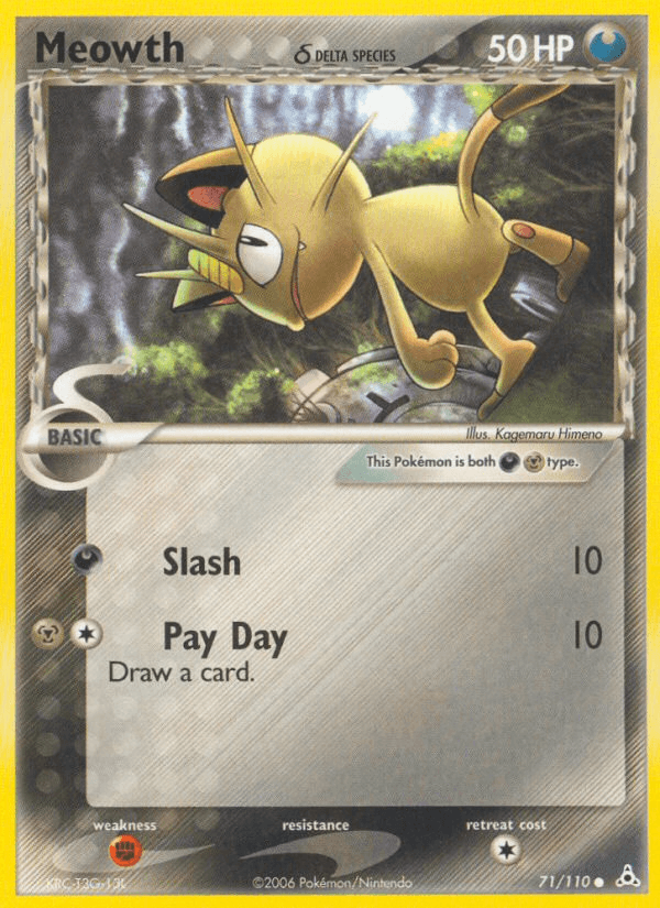 Meowth δ Holon Phantoms card