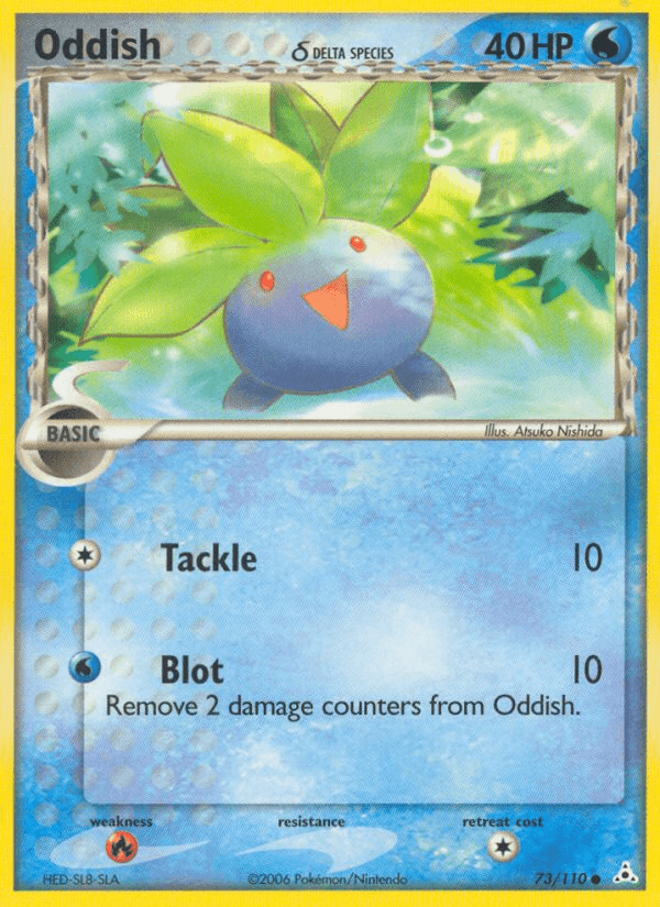 Oddish δ Holon Phantoms card