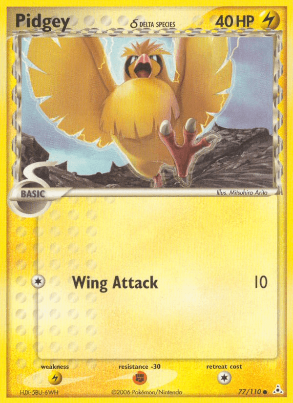 Pidgey δ Holon Phantoms card