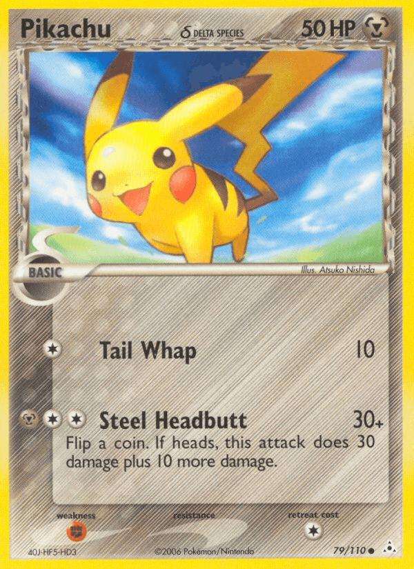 Pikachu δ Holon Phantoms card