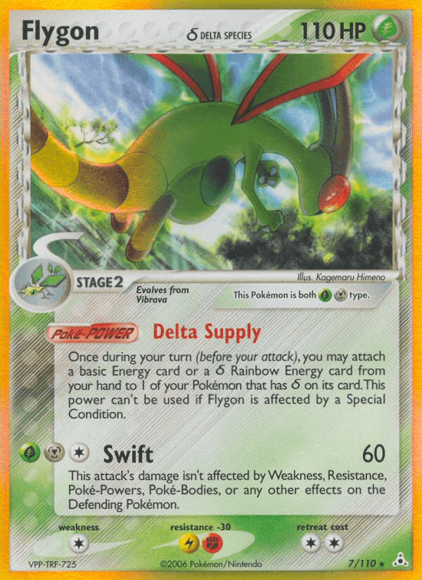 Flygon δ Holon Phantoms card