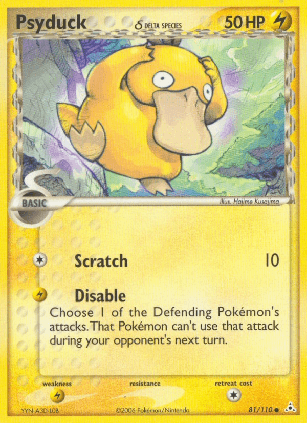 Psyduck δ Holon Phantoms card