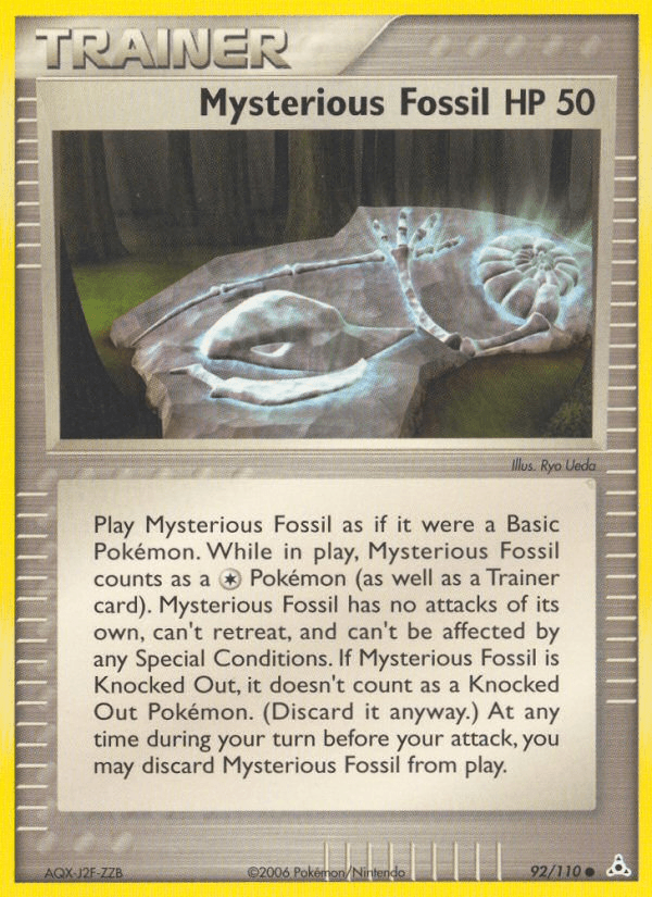 Mysterious Fossil Holon Phantoms card