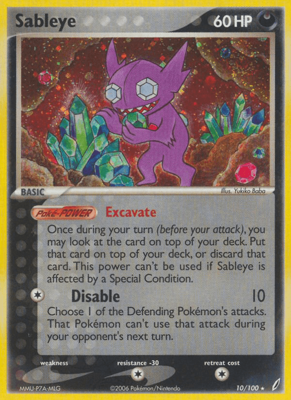 Sableye Crystal Guardians card