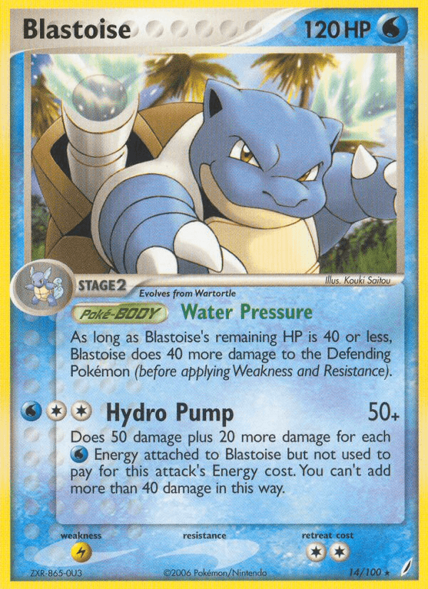 Blastoise Crystal Guardians card