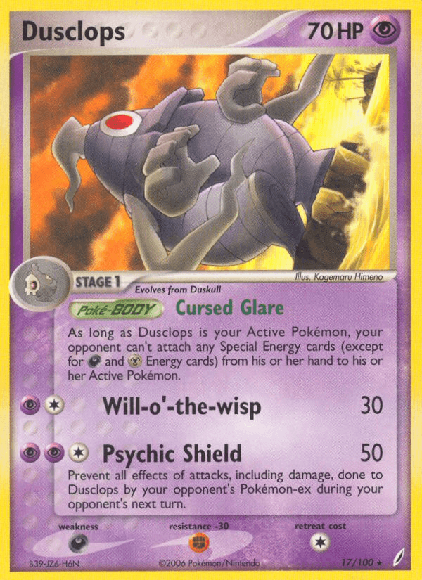 Dusclops Crystal Guardians card