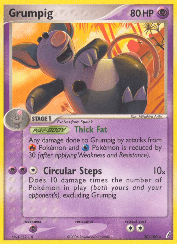 Grumpig Crystal Guardians card