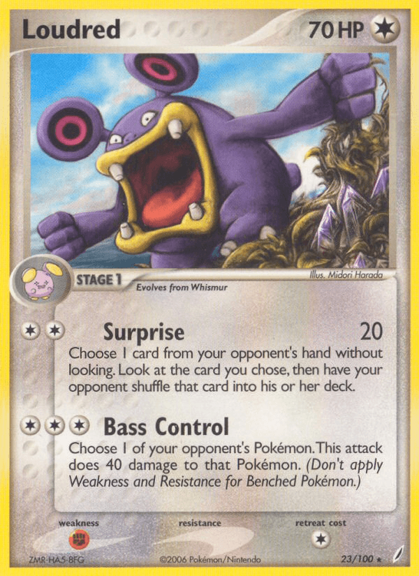 Loudred Crystal Guardians card
