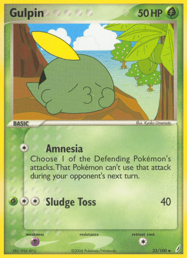 Gulpin Crystal Guardians card
