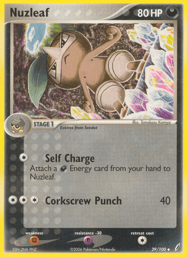 Nuzleaf Crystal Guardians card