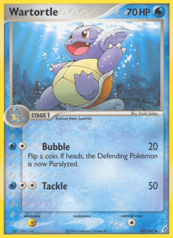 Wartortle Crystal Guardians card