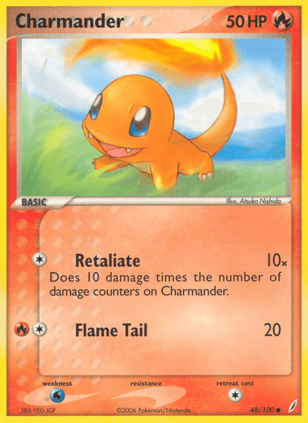 Charmander Crystal Guardians card